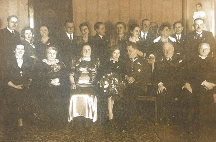 Uroczystość zaślubin Jerzego Dworakowskiego 1937
