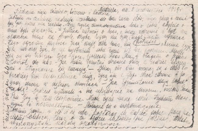 Kartka Czesława J&oacute;zefa Golędzinowskiego