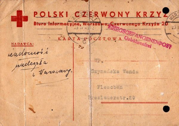 List z PCK dotyczący doktora Konstantego Łaszewskiego-Grzymały.