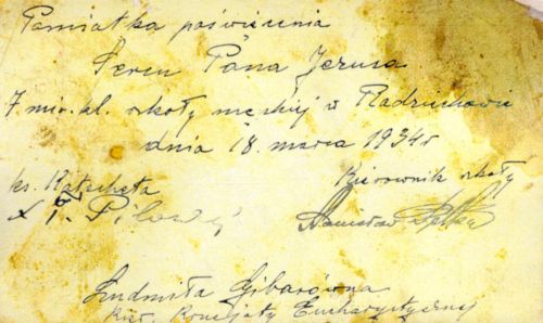 Obrazek Jezusa - Pełka Stanisław - opis